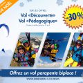 Promo de Noël sur vols parapente biplace à Villars sur Ollon