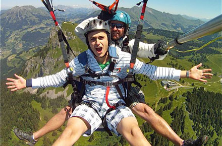 extase en vol biplace parapente